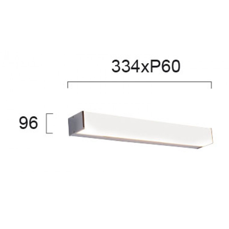 СТЕННА ЛАМПА ROBIN LED 14,5W ХРОМ IP44 СТЕННА ЛАМПА ROBIN LED 14,5W ХРОМ IP44