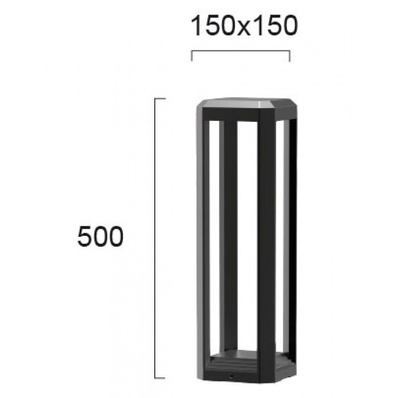 ГРАДИНСКА ЛАМПА BIOS LED 13W DARK GREY IP65 ГРАДИНСКА ЛАМПА BIOS LED 13W DARK GREY IP65