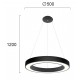 ПЕНДЕЛ APOLLO LED 38W ЧЕРЕН ПЕНДЕЛ APOLLO LED 38W ЧЕРЕН