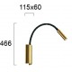 СТЕННА ЛАМПА GOLD MATRIX LED 4W ЗЛАТИСТА