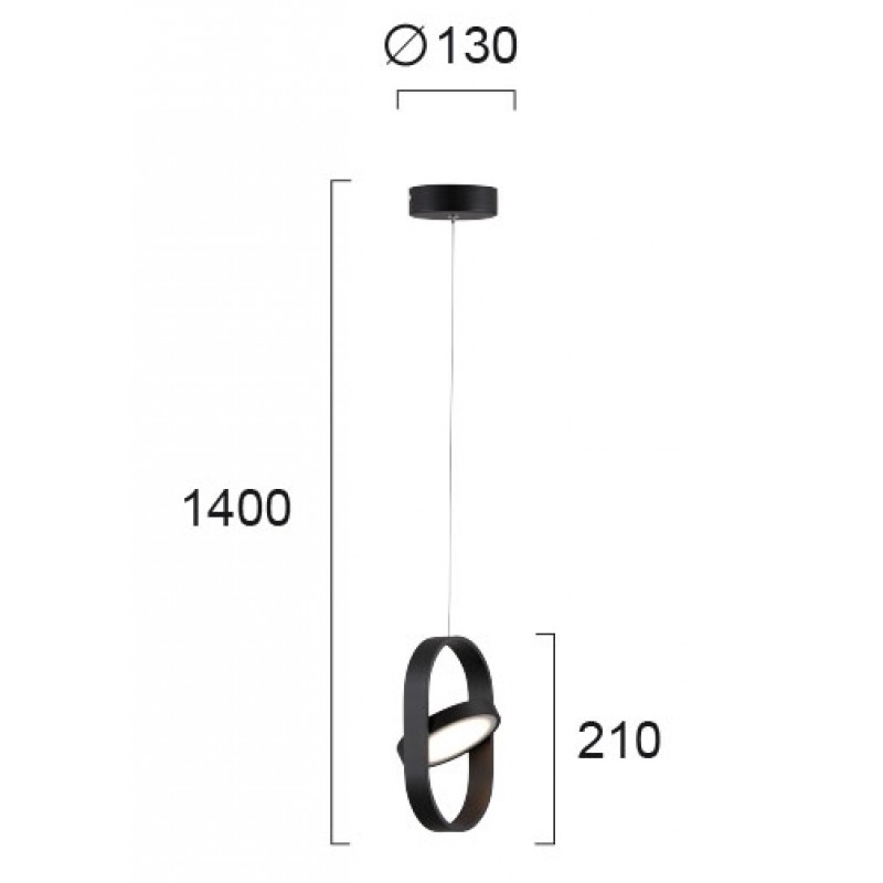 ПЕНДЕЛ RENA LED 6,2W ЧЕРЕН ПЕНДЕЛ RENA LED 6,2W ЧЕРЕН