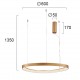 ПЕНДЕЛ LOOP LED 48W БРУШЕНО ЗЛАТО 3000K