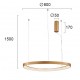 ПЕНДЕЛ LOOP LED МОДУЛ 60W БРУШЕНО ЗЛАТО