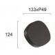 СТЕННА ЛАМПА ONDA LED 7,1W ТЪМНО СИВА IP54