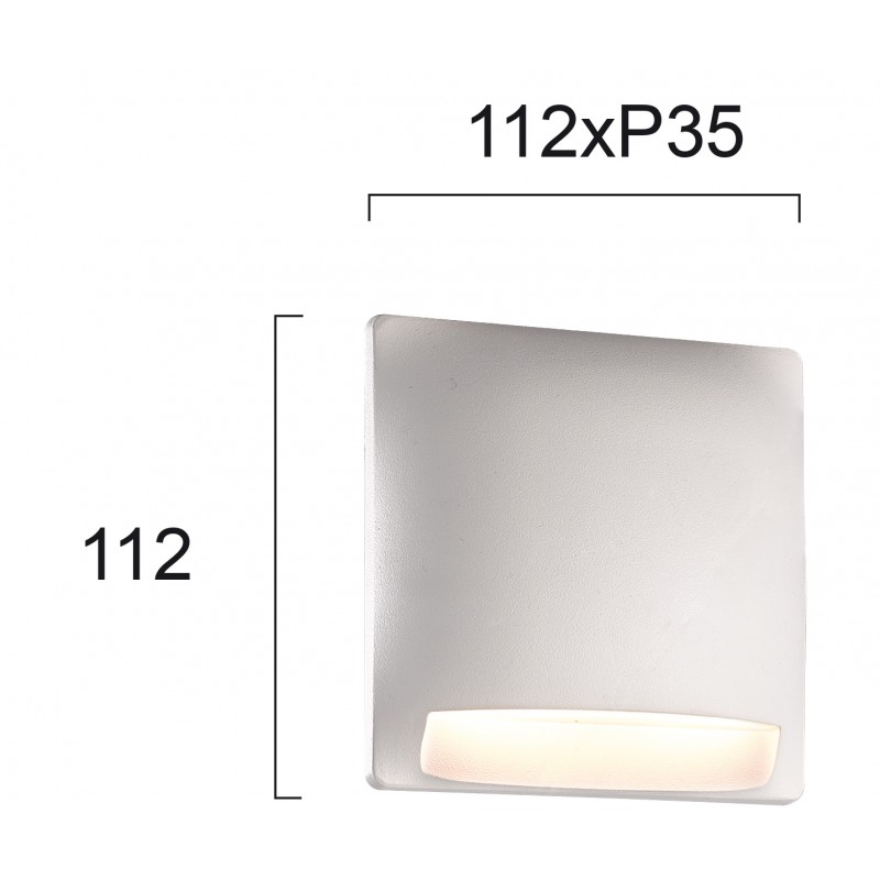 СТЕННА ЛАМПА БЯЛА MODE LED 4,4W IP65 СТЕННА ЛАМПА БЯЛА MODE LED 4,4W IP65