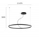 ПЕНДЕЛ VERDI LED 61W ЧЕРЕН ПЕНДЕЛ VERDI LED 61W ЧЕРЕН