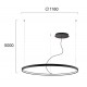 ПЕНДЕЛ VERDI LED 69W ЧЕРЕН ПЕНДЕЛ VERDI LED 69W ЧЕРЕН