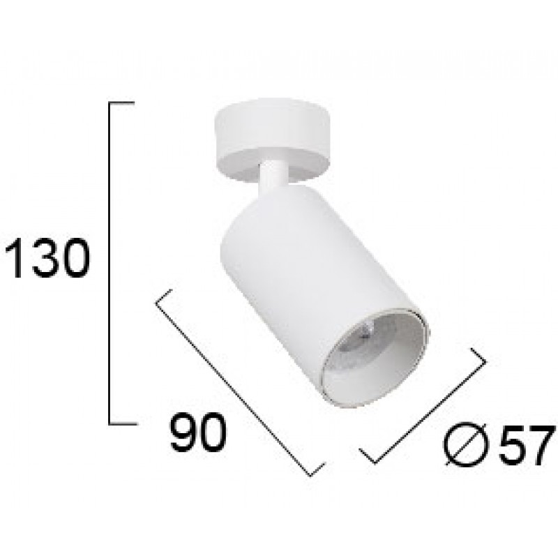 СПОТ STAGE GU10 LED БЯЛ