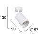 СПОТ STAGE GU10 LED БЯЛ
