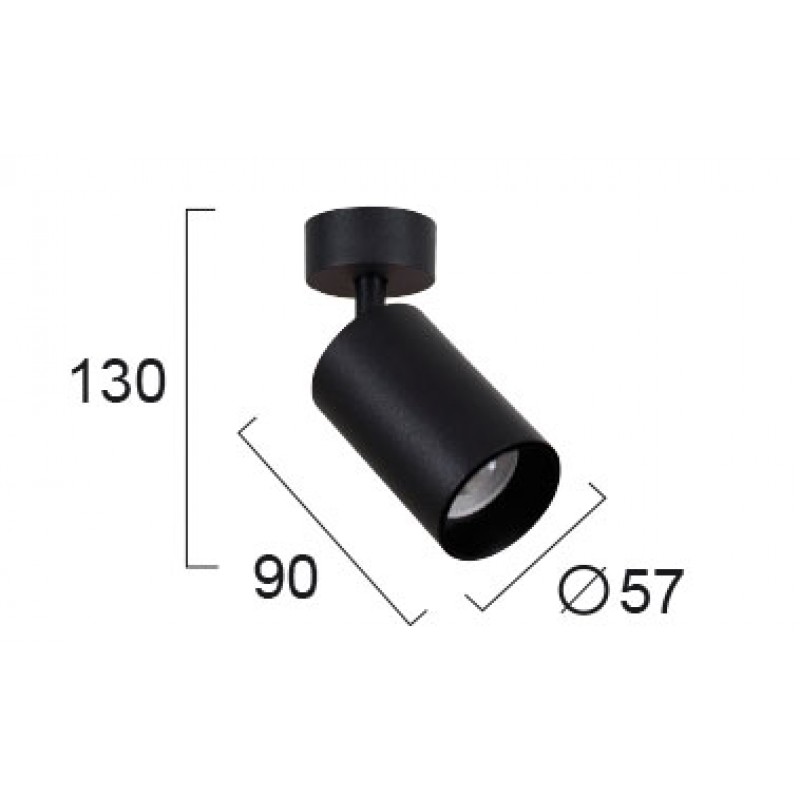 СПОТ ЧЕРЕН STAGE LED MAX 13W IP20