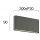 СТЕННА ЛАМПА DARK GREY L 280 ARGON СТЕННА ЛАМПА DARK GREY L 280 ARGON