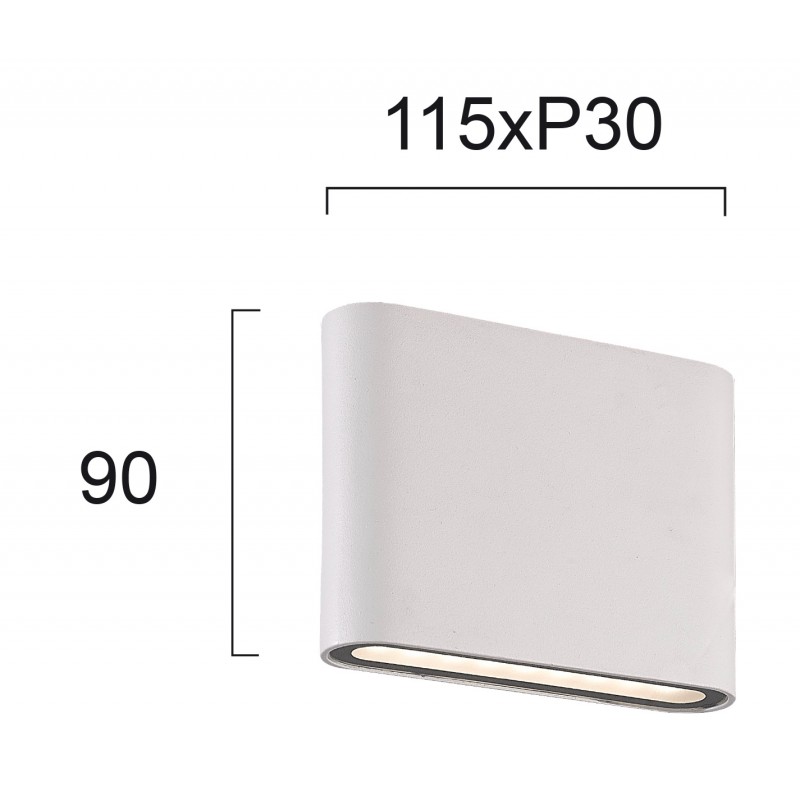 СТЕННА ЛАМПА ARGON LED 3W БЯЛА IP54 СТЕННА ЛАМПА ARGON LED 3W БЯЛА IP54