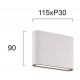 СТЕННА ЛАМПА ARGON LED 3W БЯЛА IP54 СТЕННА ЛАМПА ARGON LED 3W БЯЛА IP54