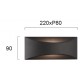 СТЕННА ЛАМПА DOKOS LED 6W ТЪМНО СИВА IP54 СТЕННА ЛАМПА DOKOS LED 6W ТЪМНО СИВА IP54