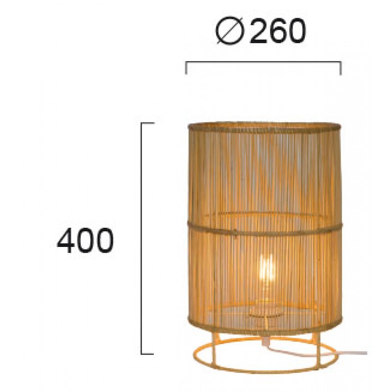 НАСТОЛНА ЛАМПА LETA RATTAN