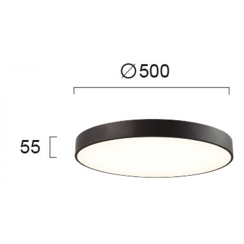 ТАВАННА ЛАМПА MADISON 40W LED ЧЕРЕН МАТ ТАВАННА ЛАМПА MADISON 40W LED ЧЕРЕН МАТ