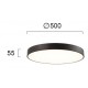 ТАВАННА ЛАМПА MADISON 40W LED ЧЕРЕН МАТ ТАВАННА ЛАМПА MADISON 40W LED ЧЕРЕН МАТ