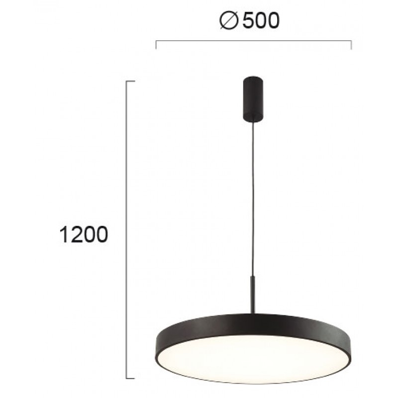 ПЕНДЕЛ MADISON 40W 3000K ЧЕРЕН ПЕНДЕЛ MADISON 40W 3000K ЧЕРЕН