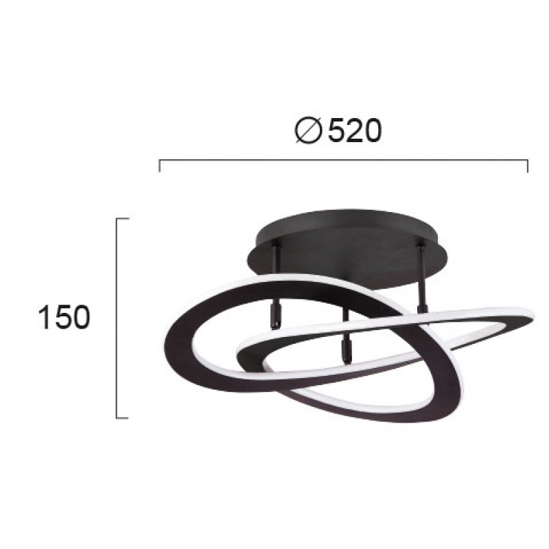 ПОТОЛЕН ПЛАФОН CHARLIE LED 40W 3000K