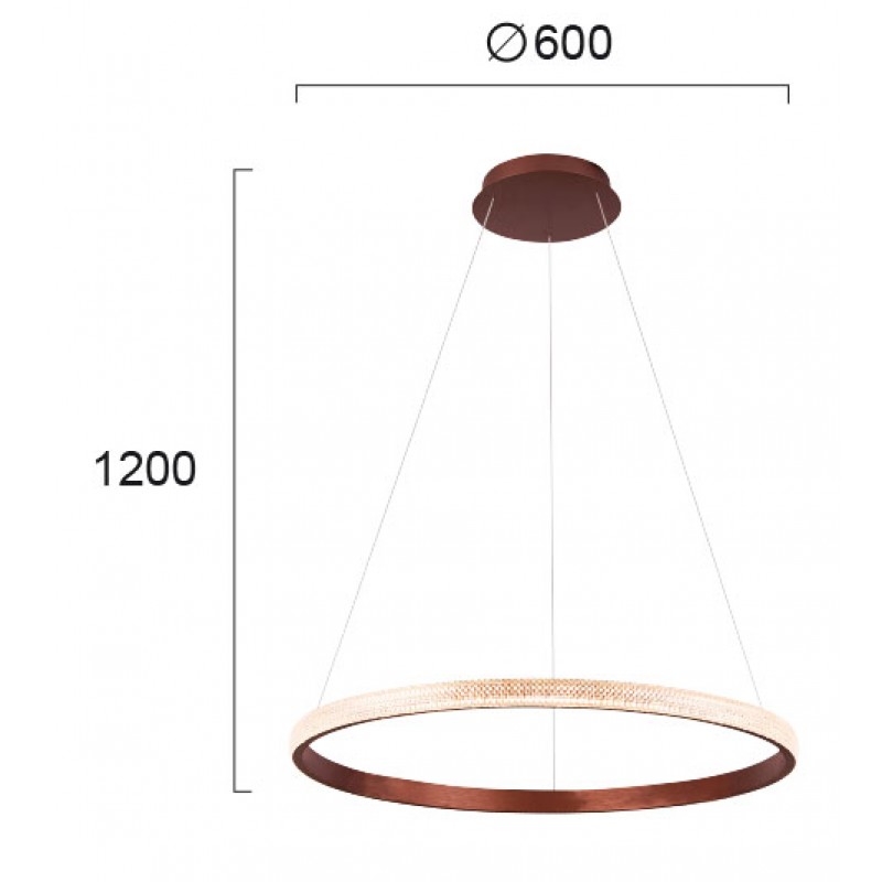 ПЕНДЕЛ SYDNEY LED МОДУЛ 28,7W BRUSHED COFFEE IP20 ПЕНДЕЛ SYDNEY LED МОДУЛ 28,7W BRUSHED COFFEE IP20