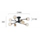ПОЛИЛЕЙ IFIGENIA G9 LED 8X5W ЧЕРЕН ПОЛИЛЕЙ IFIGENIA G9 LED 8X5W ЧЕРЕН