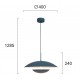 ПЕНДЕЛ МОНИКА СИВ 16W LED