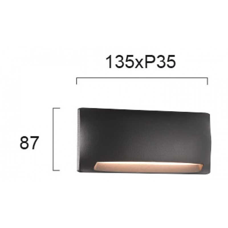 СТЕННА ЛАМПА L 135 DARK GREY MODE СТЕННА ЛАМПА L 135 DARK GREY MODE