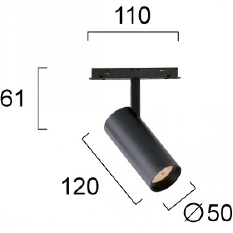 LED МОДУЛ ЗА РЕЛСА 10W 3000K ЧЕРЕН LED МОДУЛ ЗА РЕЛСА 10W 3000K ЧЕРЕН