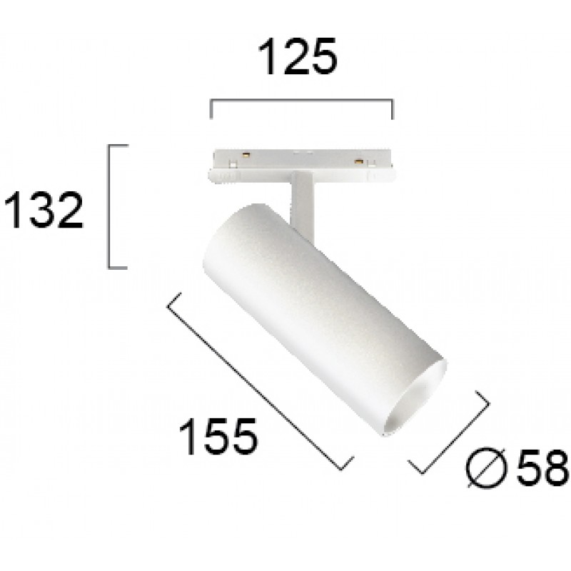 SPOT TRACK WHITE 20W МАГНИТЕН LED МОДУЛ