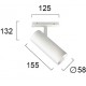 SPOT TRACK WHITE 20W МАГНИТЕН LED МОДУЛ