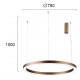 ПЕНДЕЛ D 780 CHOCO С LED МОДУЛ 60W