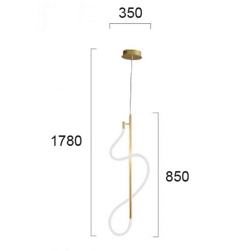 ПЕНДЕЛ ANNETE ЗЛАТИСТ 30W LED ПЕНДЕЛ ANNETE ЗЛАТИСТ 30W LED
