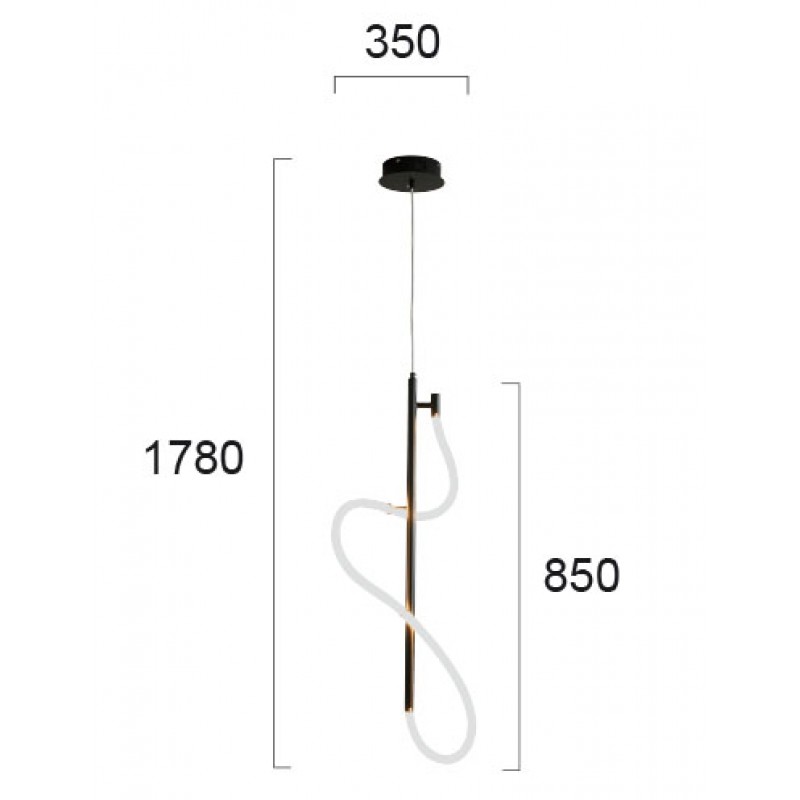 ПЕНДЕЛ ANNETE LED 30W ЧЕРЕН
