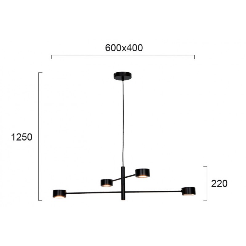 ПЕНДЕЛ PRIMA LED 20W ЧЕРЕН