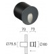 ВГРАДЕН СПОТ СЕРИФОС LED 3W АНТРАЦИТ