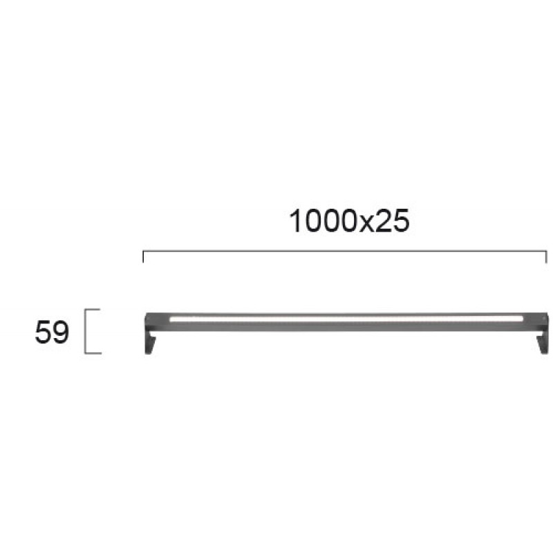 ОСВЕТЛЕНИЕ WALL WASHER L 1000 LEVI LED 15W 3000K ОСВЕТЛЕНИЕ WALL WASHER L 1000 LEVI LED 15W 3000K
