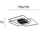LED ПЛАФОН DANIEL 80W 3000K ЧЕРЕН МАТ LED ПЛАФОН DANIEL 80W 3000K ЧЕРЕН МАТ
