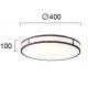 ПЛАФОН ПИЕДРО LED 40W 3000K БЯЛ/КАФЯВ