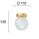 ПЛАФОН ДАЙМЪНД G9 LED ЗЛАТИСТ ПЛАФОН ДАЙМЪНД G9 LED ЗЛАТИСТ