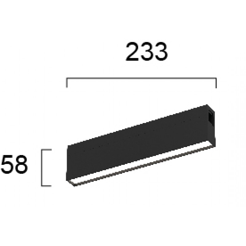 LED МОДУЛ LINEAR ANTIGLARE ЧЕРЕН 8W 3000K LED МОДУЛ LINEAR ANTIGLARE ЧЕРЕН 8W 3000K