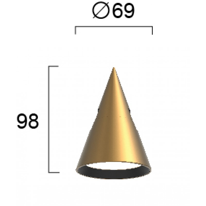 СПОТ СВЕТЛИНА ЗА РЕЛСА 24VDC GOLD HOOP СПОТ СВЕТЛИНА ЗА РЕЛСА 24VDC GOLD HOOP