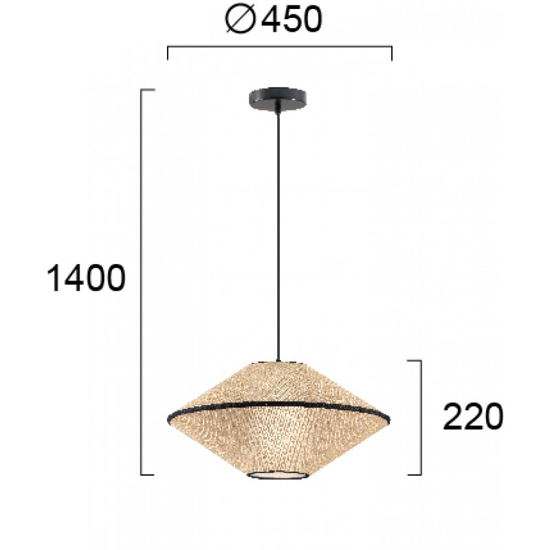 ПЕНДЕЛ AMICA E27 40W ЧЕРЕН