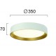 ПЛАФОН LED SPIRITED 24W 3000K БЯЛ/ЗЛАТИСТ