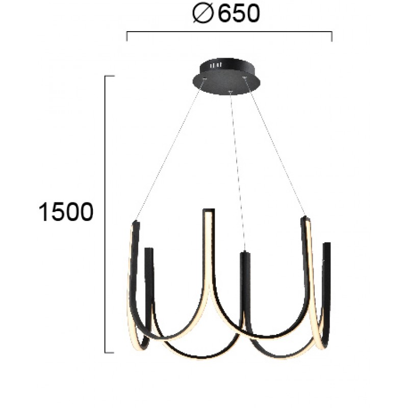 ПЕНДЕЛ GLOBUS LED 79,8W САНД БЛЕК ПЕНДЕЛ GLOBUS LED 79,8W САНД БЛЕК