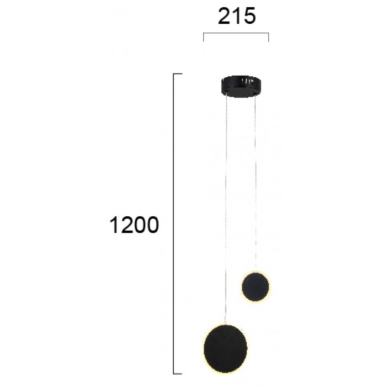 ПЕНДЕЛ MAD LED МОДУЛ 11,2W ПЯСЪЧНО ЧЕРЕН IP20 ПЕНДЕЛ MAD LED МОДУЛ 11,2W ПЯСЪЧНО ЧЕРЕН IP20