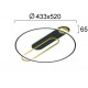 LED ПЛАФОН QUEEN КРЪГЪЛ 48W 3000K ЧЕРЕН/ЗЛАТИСТ