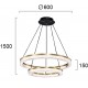 ПЕНДЕЛ HAPPINESS LED 43,6W ТИТАН ЗЛАТО / ЧЕРНО ПЕНДЕЛ HAPPINESS LED 43,6W ТИТАН ЗЛАТО / ЧЕРНО