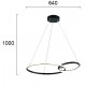 ПЕНДЕЛ DOUBLE LED 36W ЧЕРЕН ПЕНДЕЛ DOUBLE LED 36W ЧЕРЕН