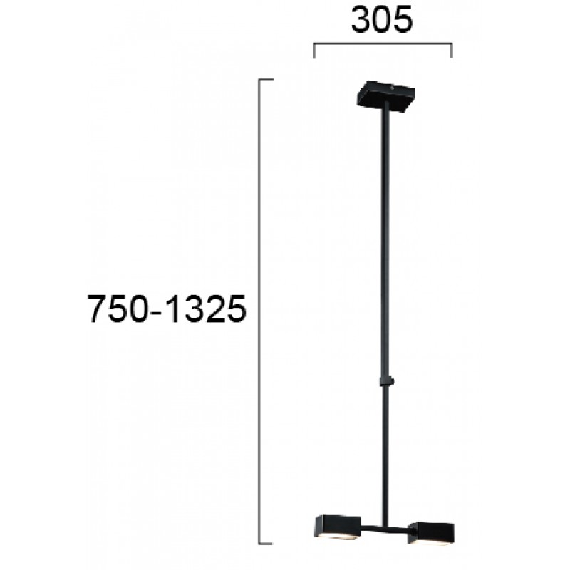 ПЕНДЕЛ NOSTO LED 12,6W ЧЕРЕН 3000K
