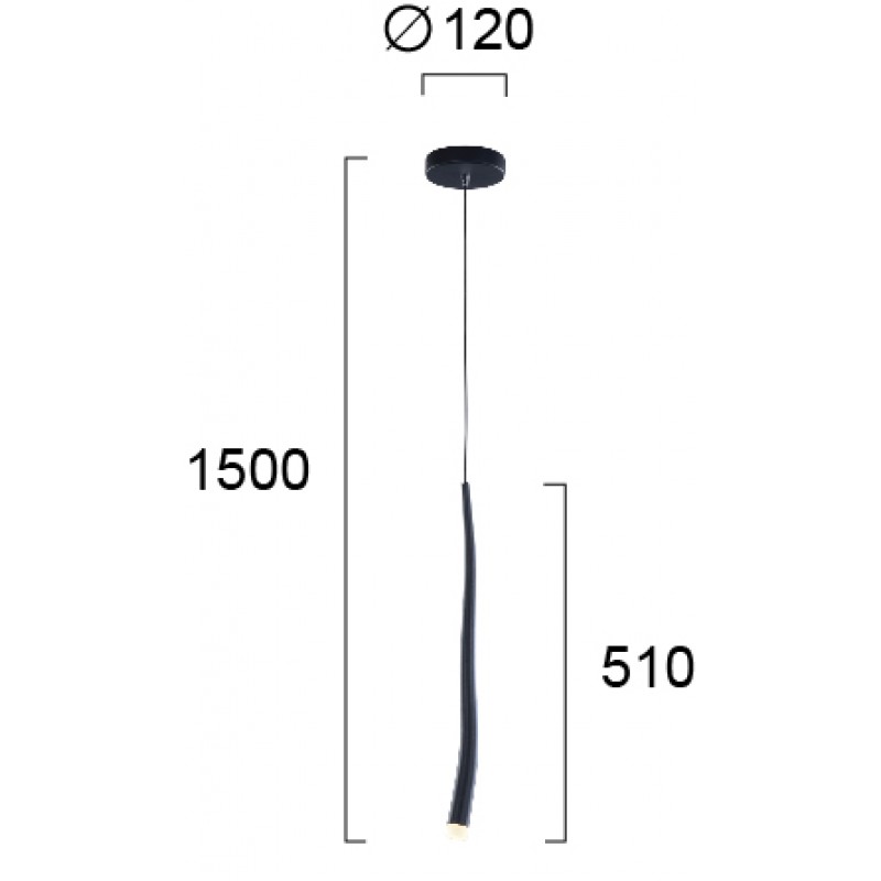 ВИСЯЩА ЛАМПА ЕРИКА LED 5,6W ЧЕРЕН ВИСЯЩА ЛАМПА ЕРИКА LED 5,6W ЧЕРЕН